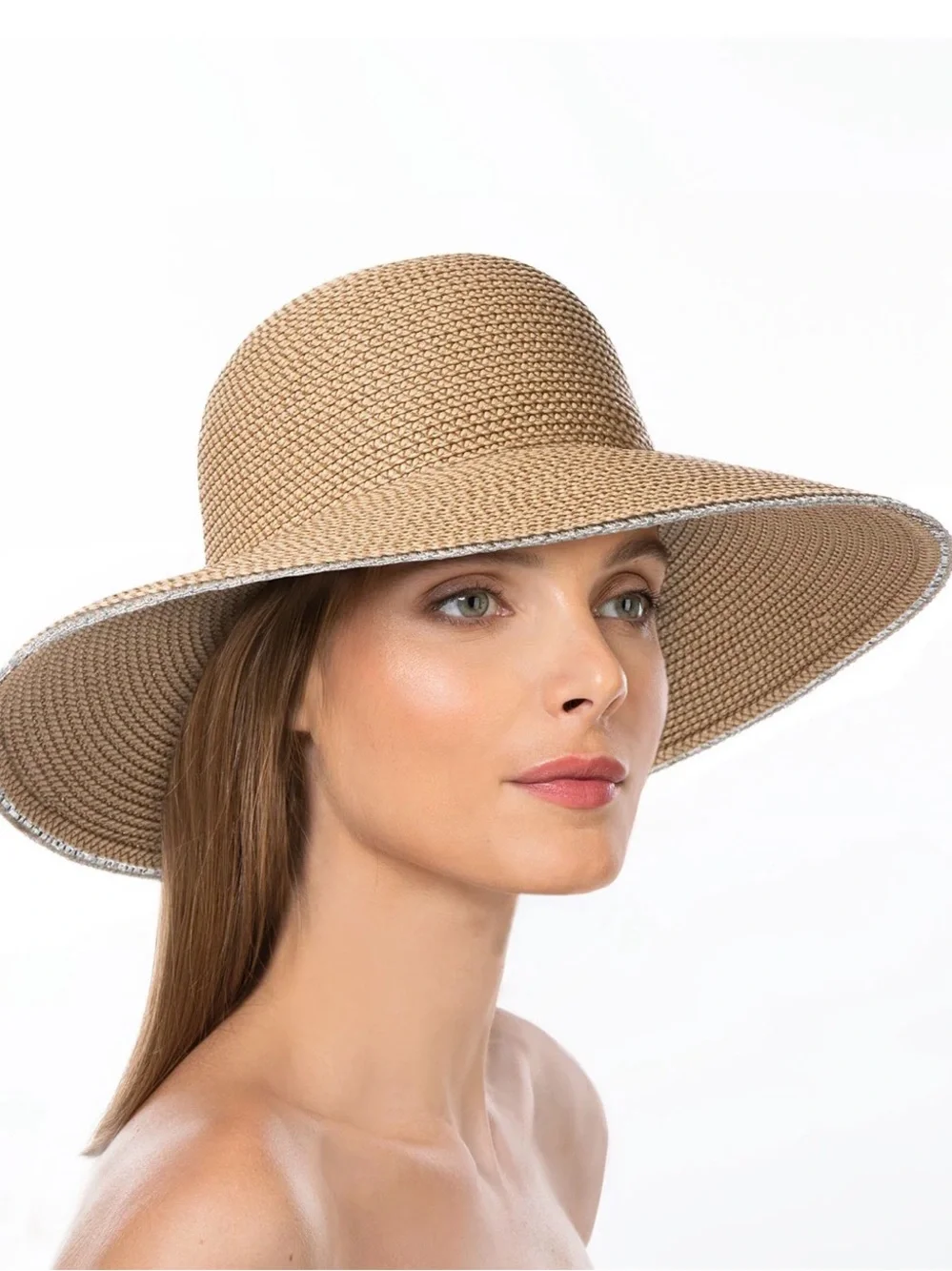 Eric Javits Hampton Limited Edition Full Coverage Peanut.Silver Squishee Hat
